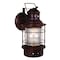 Vaxcel Hyannis 1 Light Bronze Coastal Lantern Cylinder Outdoor Wall Lantern Clear Glass OW37081BBZ - alternate 1